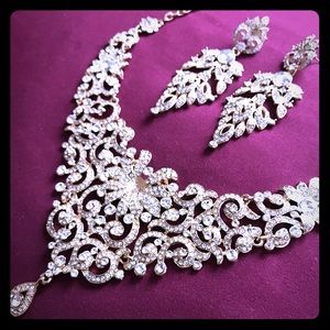 Pakistani Indian traditional necklace earrings set